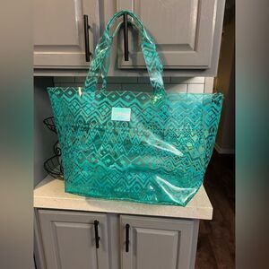 Victoria’s Secret Pink Aqua Geometric Tote